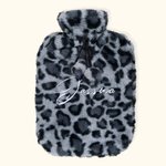 Personalisierte 2L Stickerei Name Wärmflasche mit weichem Fleece Cover Geburtstag Winter Geschenk für Familie Freund