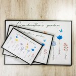 Personalized 1-16 Family Watercolour Flowers Horizontal Frameless Canvas Painting with Name Mother's Day Birthday Gift for Family
