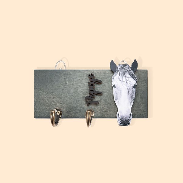 Panneau de stalle pour chevaux en bois peint, personnalisé, pour la grange
