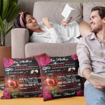Housse d'oreiller personnalisée All I Want Is You Just Remember I Love You pour l'amoureux