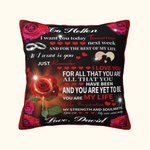Housse d'oreiller personnalisée All I Want Is You Just Remember I Love You pour l'amoureux