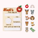 Personalisierte ersten Tag der Schule Zeichen zurück zu Schule Geschenk