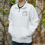 Veste d'infirmière brodée personnalisée avec fermeture éclair et poches Cadeau de fin d'études pour infirmière étudiante Personnel médical