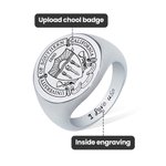Benutzerdefinierte Schule Klasse Ring Graduierung Abzeichen Ring