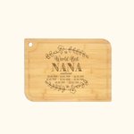 Tabla de Cortar Personalizada Flor de Nacimiento para Madre Abuela