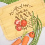 Tabla de Cortar Personalizada Flor de Nacimiento para Madre Abuela