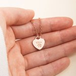 Personalizado Paw Print Corazón Collar con Nombre de Mascota para Pet Lover Regalo