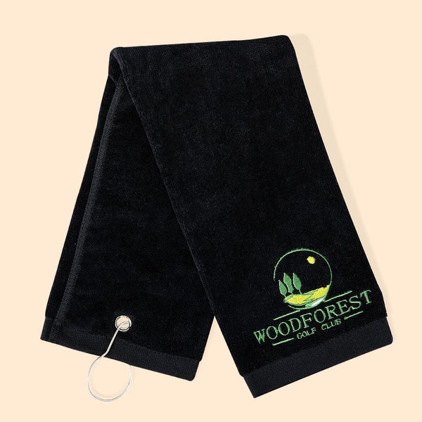 Personalised Golf Towel with Logo for Golf Gift