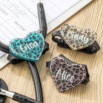 Personalised Leopard Stethoscope Stethoscope ID Tag Name Tag for Nurse Gift