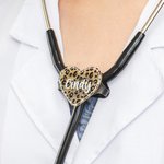 Personalised Leopard Stethoscope Stethoscope ID Tag Name Tag for Nurse Gift