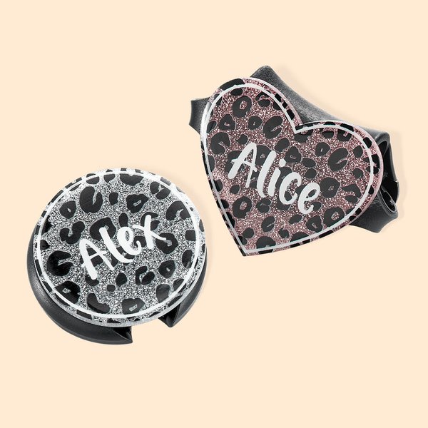 Stetoscopio leopardato personalizzato Stetoscopio ID Tag Name Tag per il regalo dell'infermiere