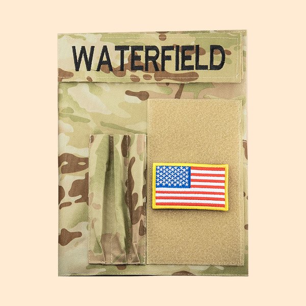 Funda impermeable militar personalizada con nombre bordado Regalo militar para él