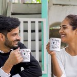 Mug de Couple Personnalisé avec Nom Thème Je Veux Juste Toucher Tes Fesses Tout le Temps Cadeau d'Anniversaire Saint-Valentin pour Lui