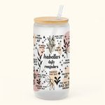 Bohemia personnalisé Affirmations positives Rappels quotidiens Coupe en verre Santé mentale