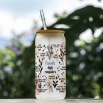 Bohemia personnalisé Affirmations positives Rappels quotidiens Coupe en verre Santé mentale
