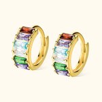 Boucles d'Oreilles Personnalisées avec Pierre de Naissance Cadeau pour Femme