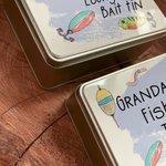 Personalised Metal Storage Tin Novelty Fishing Box
