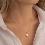 Personalizada Flor Corazón Relicario Collar con Foto Memorial Joyería Regalo