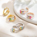 Boucles d'Oreilles Personnalisées avec Pierre de Naissance Cadeau pour Femme