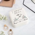 Personalised Long Distance Girlfriend Jewellery Box