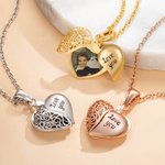 Personalised Vintage Locket Photo Necklace Memorial Jewellery Gift