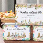 Personalised Food Grade Easter Peter Rabbit Biscuit Tin with Name and Text Gift for Family