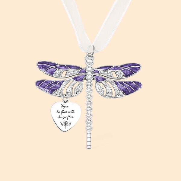 Personalized Dragonfly Memorial Ornament for Loss of Loved One