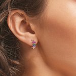 Boucles d'Oreilles Personnalisées avec Pierre de Naissance Cadeau pour Femme