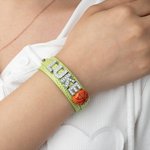 Bracelet en Cuir Personnalisé avec Breloques de Ballon et Lettes Séparées du Nom Cadeau de Compétition Sport pour Amoureux de Sport avec Ballons