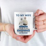 Mug Personnalisé avec Dessin de Couple Âgé Thème I Wish I Could Turn Back The Clock Cadeau Familiale Anniversaire Fête pour Couple Âgé
