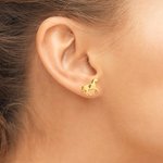 Personalisierte Sterling Silber kleine galoppierende Pferd Ohrstecker mit eingravierten ersten Geburtstag Jahrestag Geschenk für Pferdeliebhaber