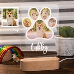 Veilleuse personnalisée avec portrait de chien pour la maman d'un chien et l'amoureux d'un animal de compagnie.