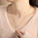 Collier Personnalisé avec Initiale et Collier de Papillon en Couches Cadeau d'Anniversaire pour Elle