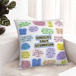 Couvre oreiller personnalisé Bohemia Positive Affirmations Throw Pillow Cushion Cover