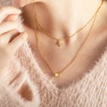 Collier Personnalisé avec Initiale et Collier de Papillon en Couches Cadeau d'Anniversaire pour Elle