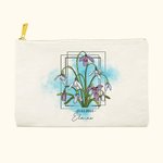 Regalo para Ella Bolsa de Maquillaje Personalizada Flor de Nacimiento