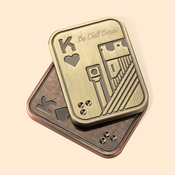 Personalized Poker Card Fidget Slider