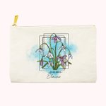 Personalised Birth Flower Makeup Bag Gift for Her