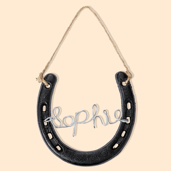 Personalised Horseshoe Wall Hanging Decor Gift for Horse Lovers