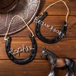 Personalisierte Hufeisen Wand hängende Dekoration Geschenk für Pferdeliebhaber