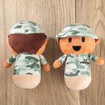 Regalo familiar militar de felpa con uniforme de camuflaje de soldado de EE.UU. personalizado