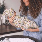 Personalised Peter Rabbit Baby Swaddle Blanket with Hat Baby Shower Newborn Gifts for Baby