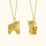 Personalisierte Pferd Portrait Foto Halskette Schmuck Geschenk für Pferdeliebhaber