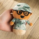 Regalo familiar militar de felpa con uniforme de camuflaje de soldado de EE.UU. personalizado