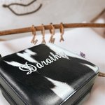 Personalisierte Cowgirl Kuhfell Pelz Reise Schmuck Aufbewahrungsbox Weihnachten Geschenk Hochzeit Geschenk für Familie Brautjungfer