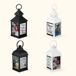 Personalisierte Erinnerung LED-Nachtlicht Laterne mit Foto und Text Trauer Geschenk für Familie Freunde