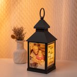Personalisierte Erinnerung LED-Nachtlicht Laterne mit Foto und Text Trauer Geschenk für Familie Freunde