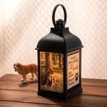 Personalisierte Erinnerung LED-Nachtlicht Laterne mit Foto und Text Trauer Geschenk für Familie Freunde
