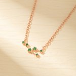 Gepersonaliseerde Zodiac Geboortesteen Ketting voor Vrouwen Cadeau