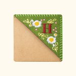Personalised Felt Corner Hand Embroidered Bookmarks with Initials